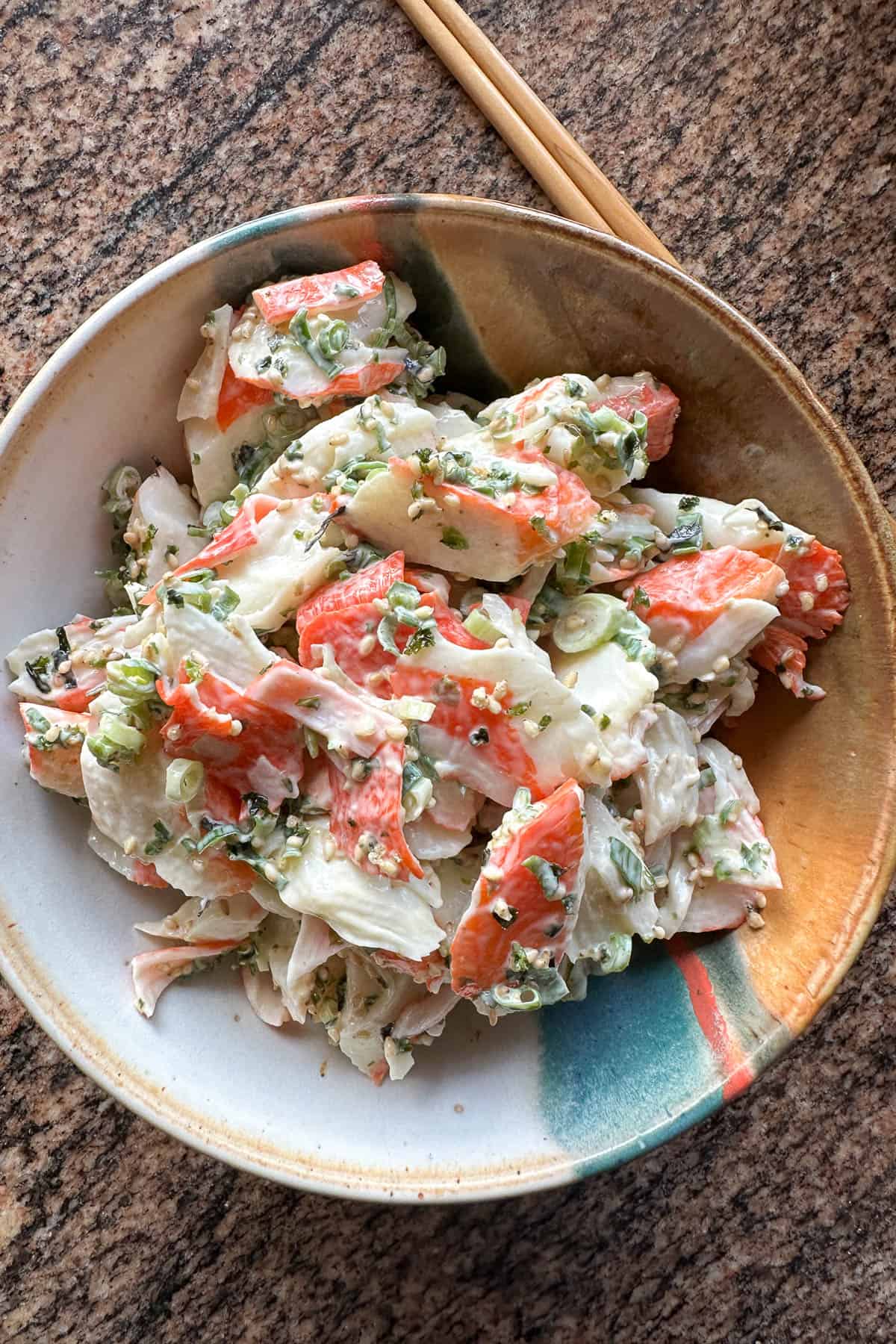 Imitation crab salad.