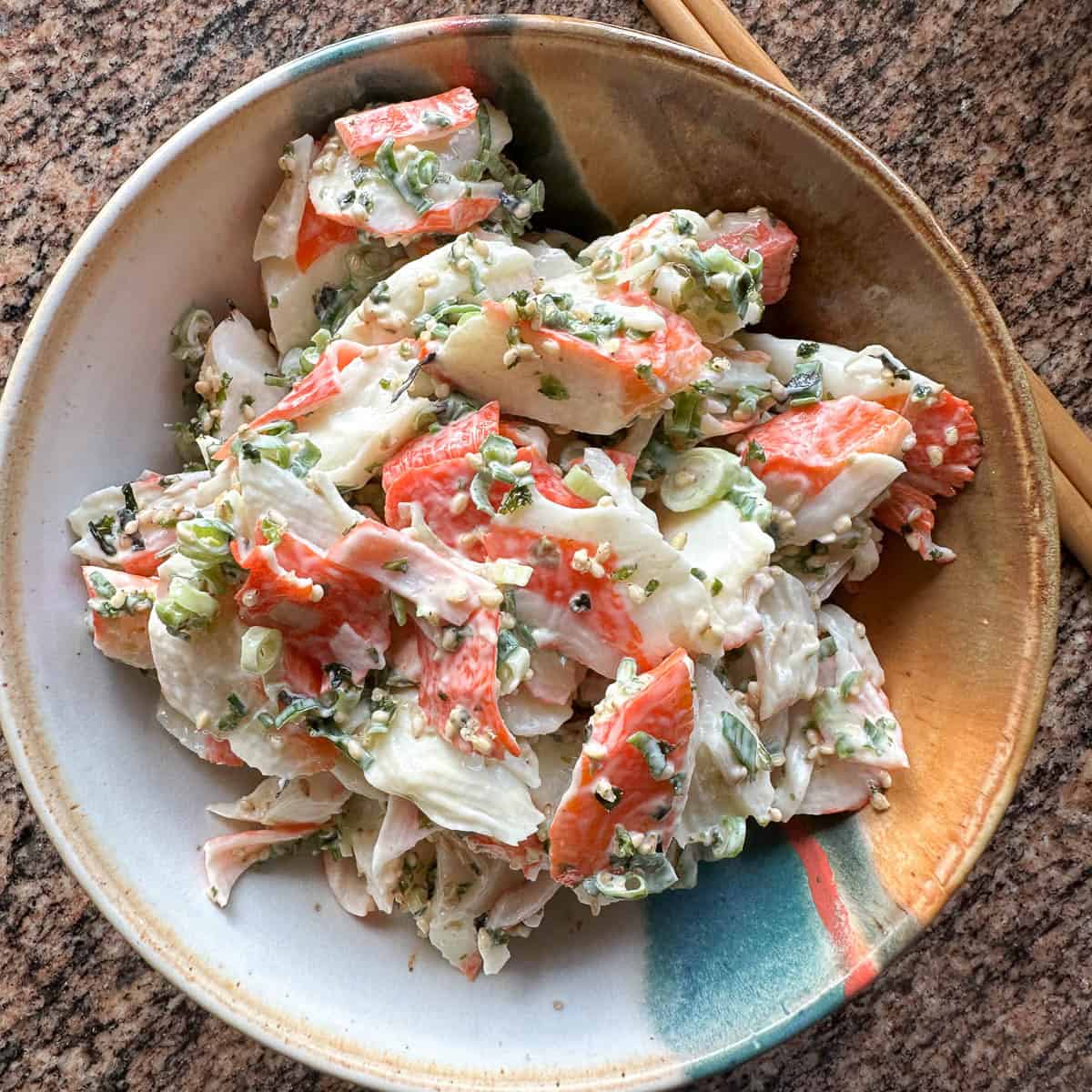 Imitation crab salad.