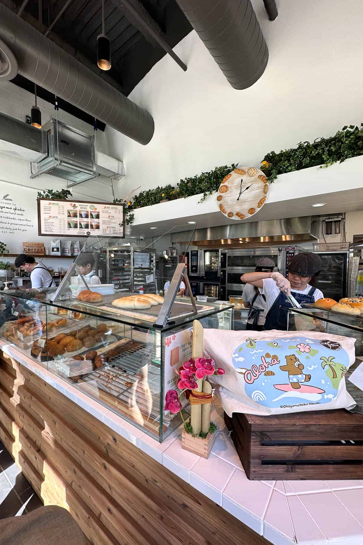 Okayama Kobo Bakery interior.