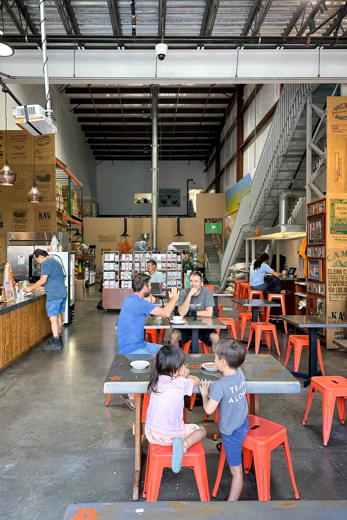 Tradition Coffee Roasters interior.
