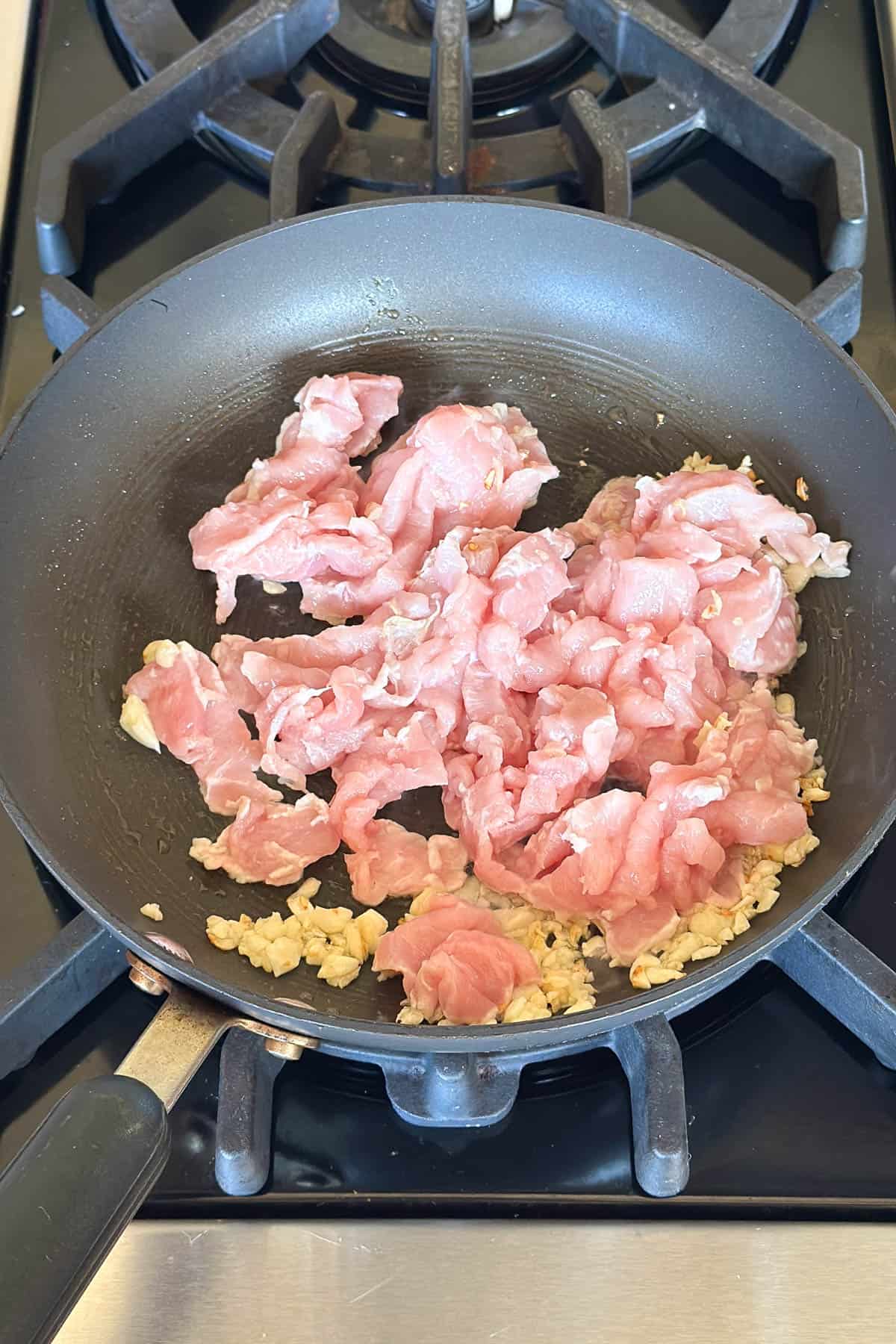 Making Pepper Pork.