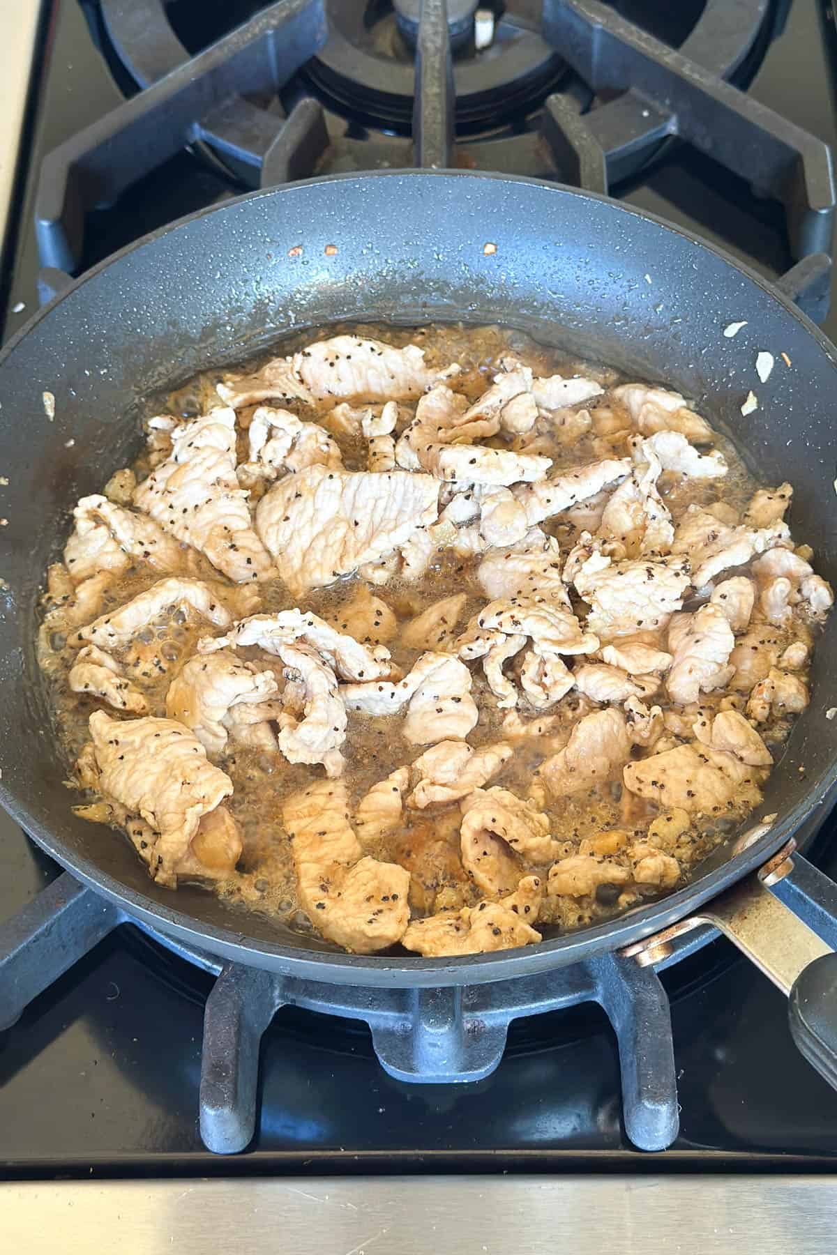 Making Pepper Pork.