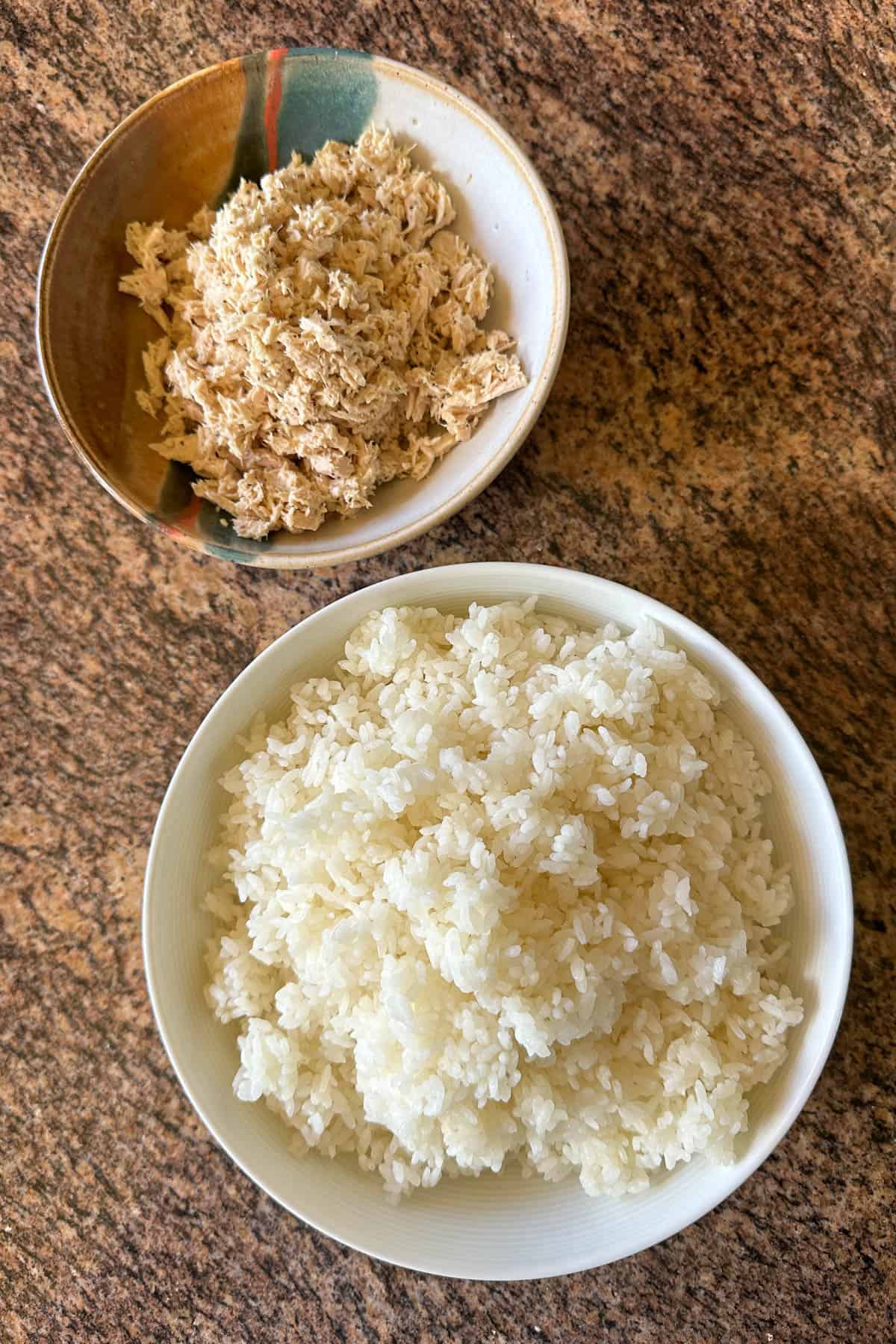 Ingredients for Tuna Mayo Onigiri.