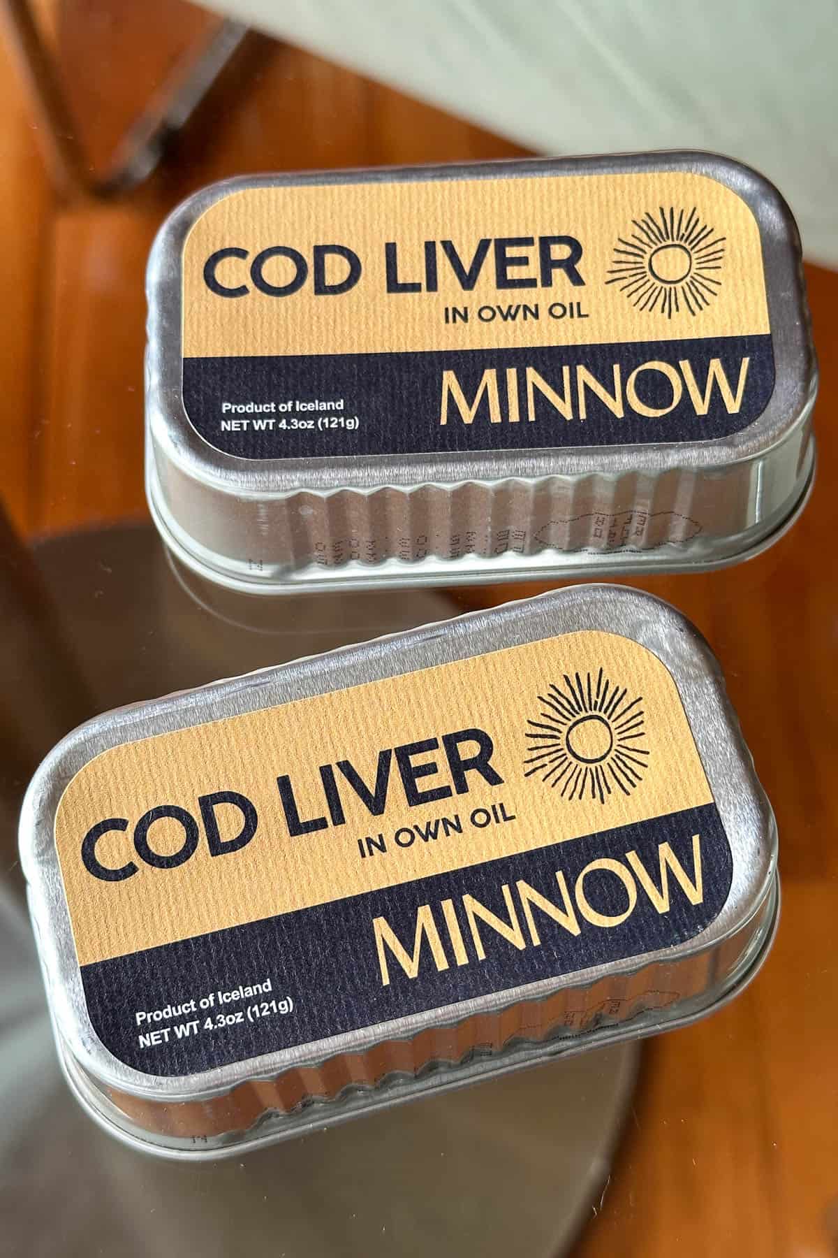 Canned cod liver from Minnow.