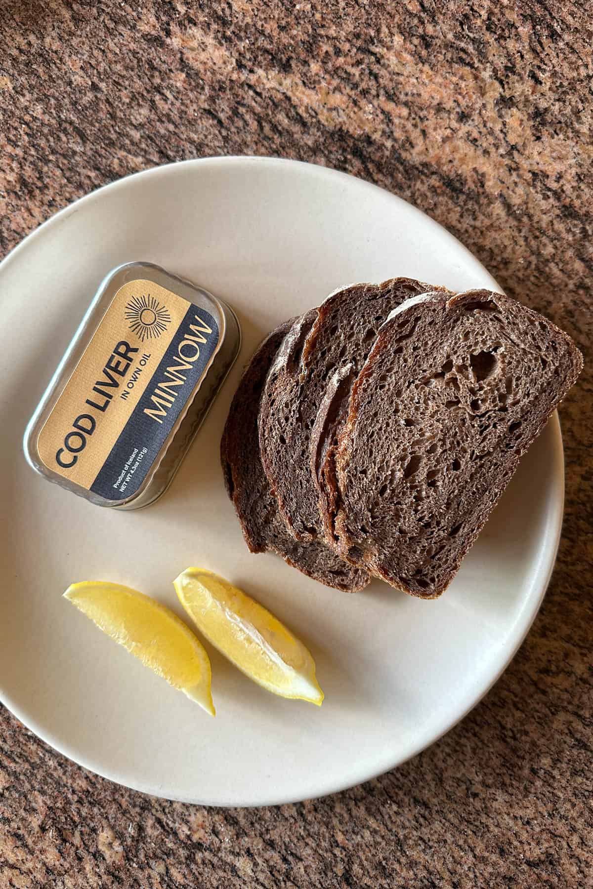 Making cod liver on toast.