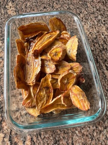 Dehydrated Bananas.