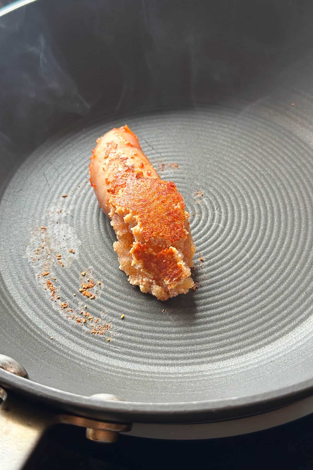 Making the mentaiko filling for Mentaiko Onigiri / Musubi.