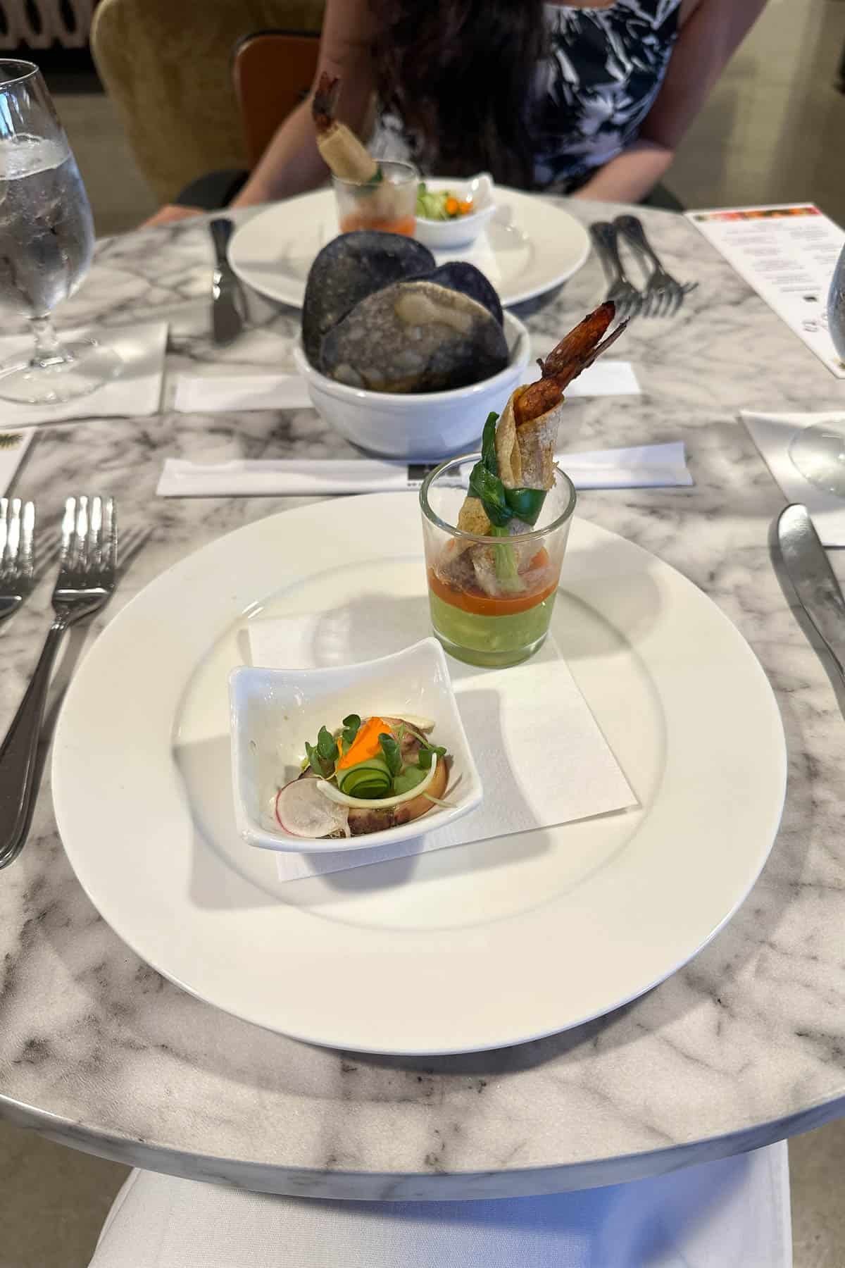 MW Restaurant and Raiz Tortillas dinner.