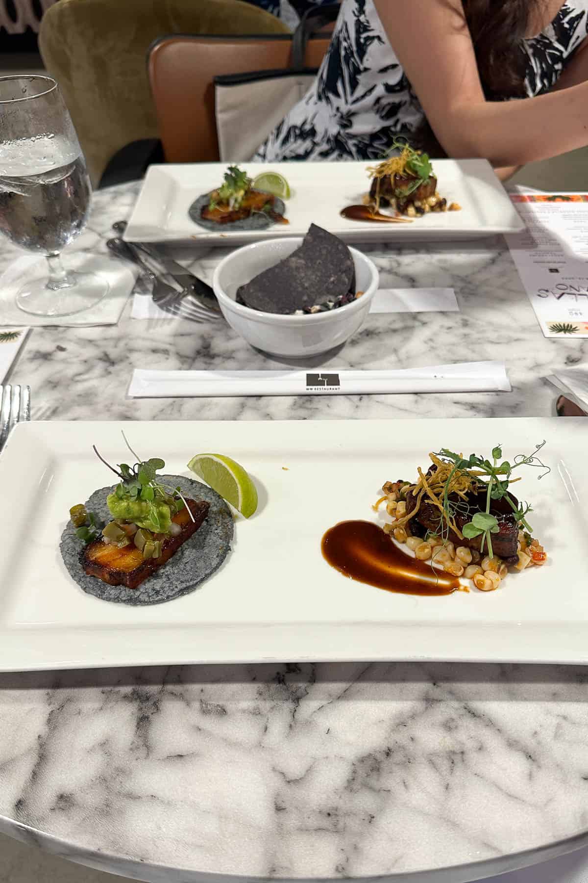 MW Restaurant and Raiz Tortillas dinner.