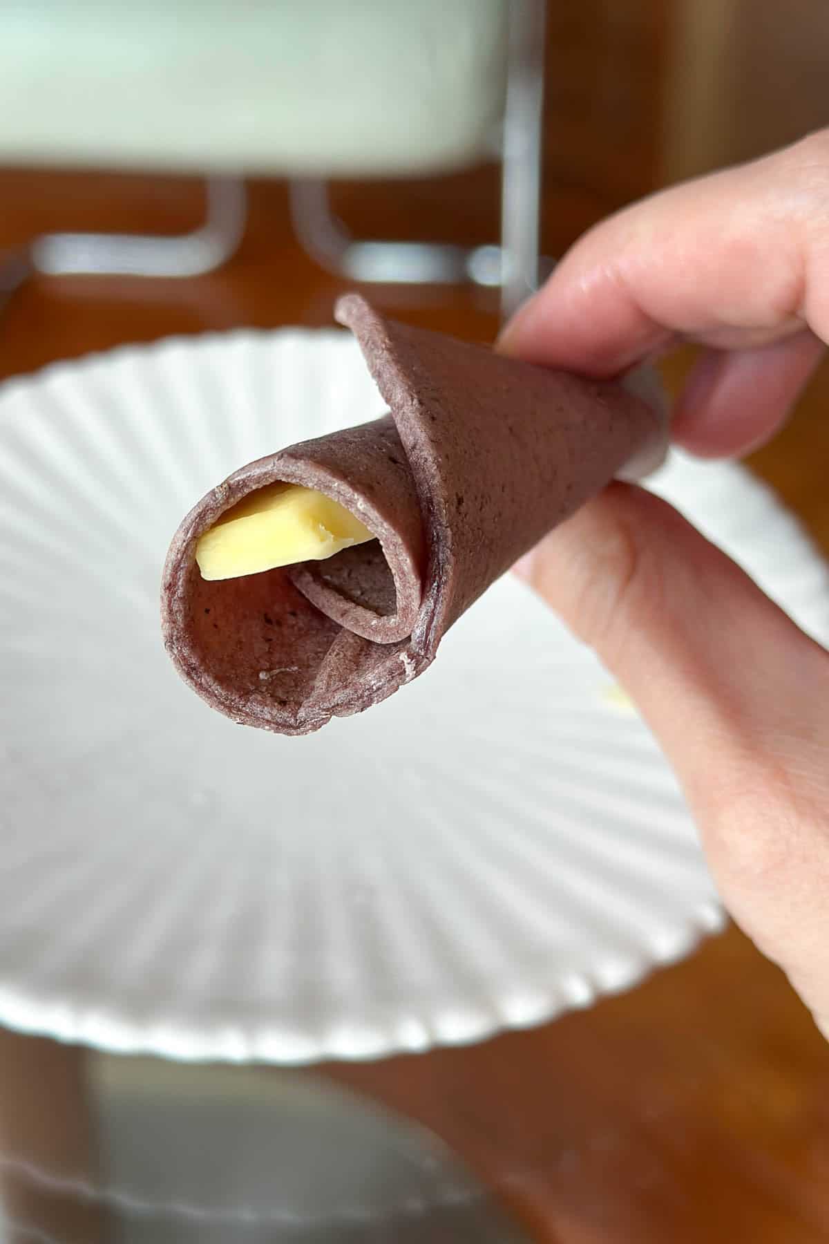 Raiz Tortilla, warm tortillas with butter.