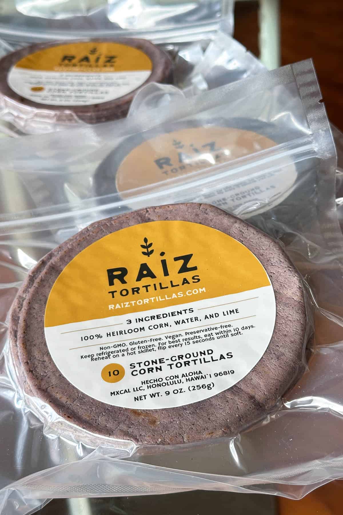 Raiz Tortilla, 10 packs.