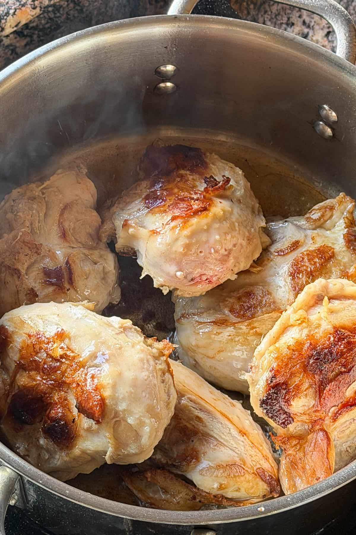 Making Turkey Tail Adobo.