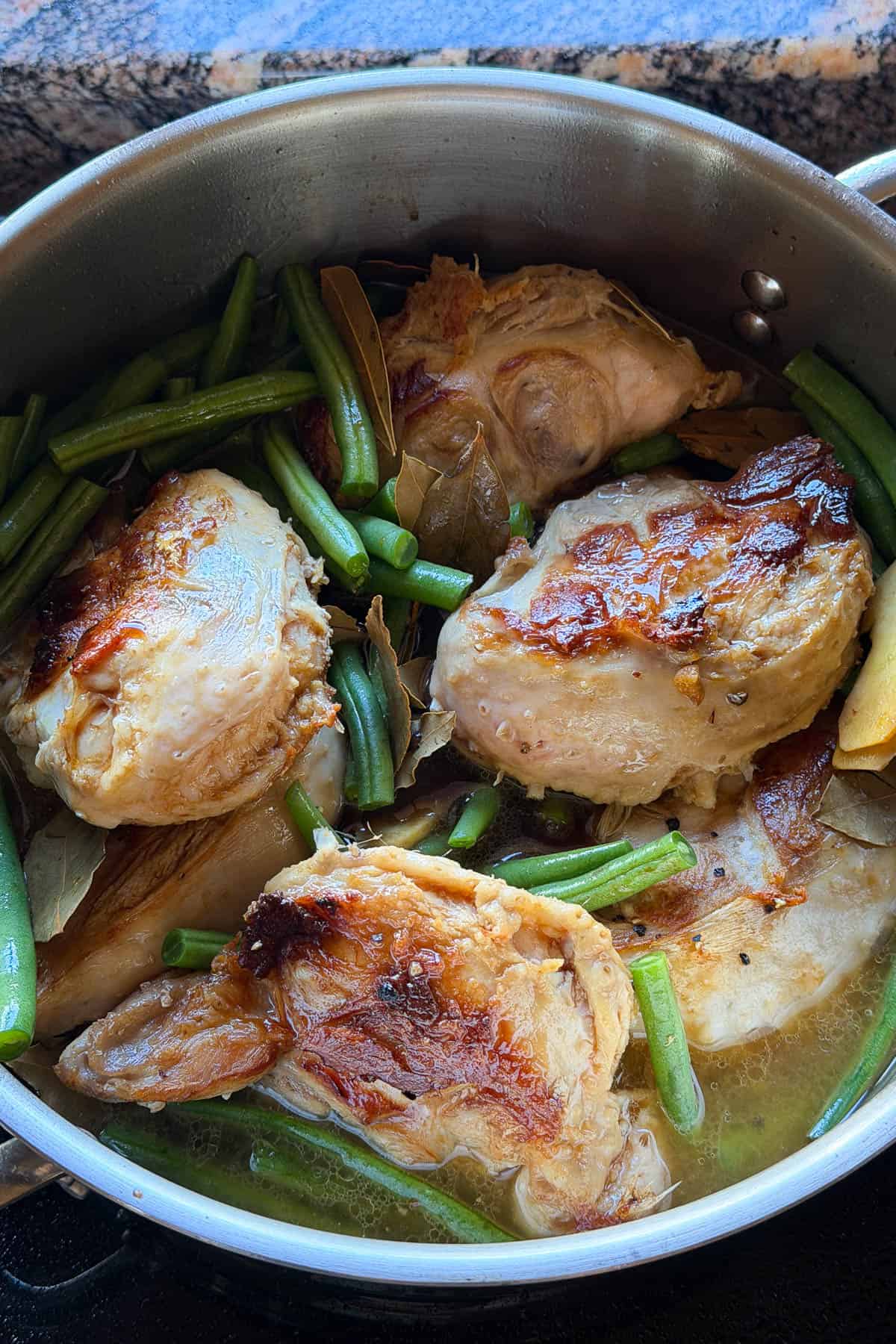 Making Turkey Tail Adobo.