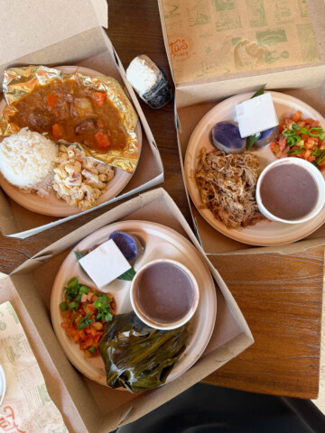 Tutu's Place three different Hawaiian plates.