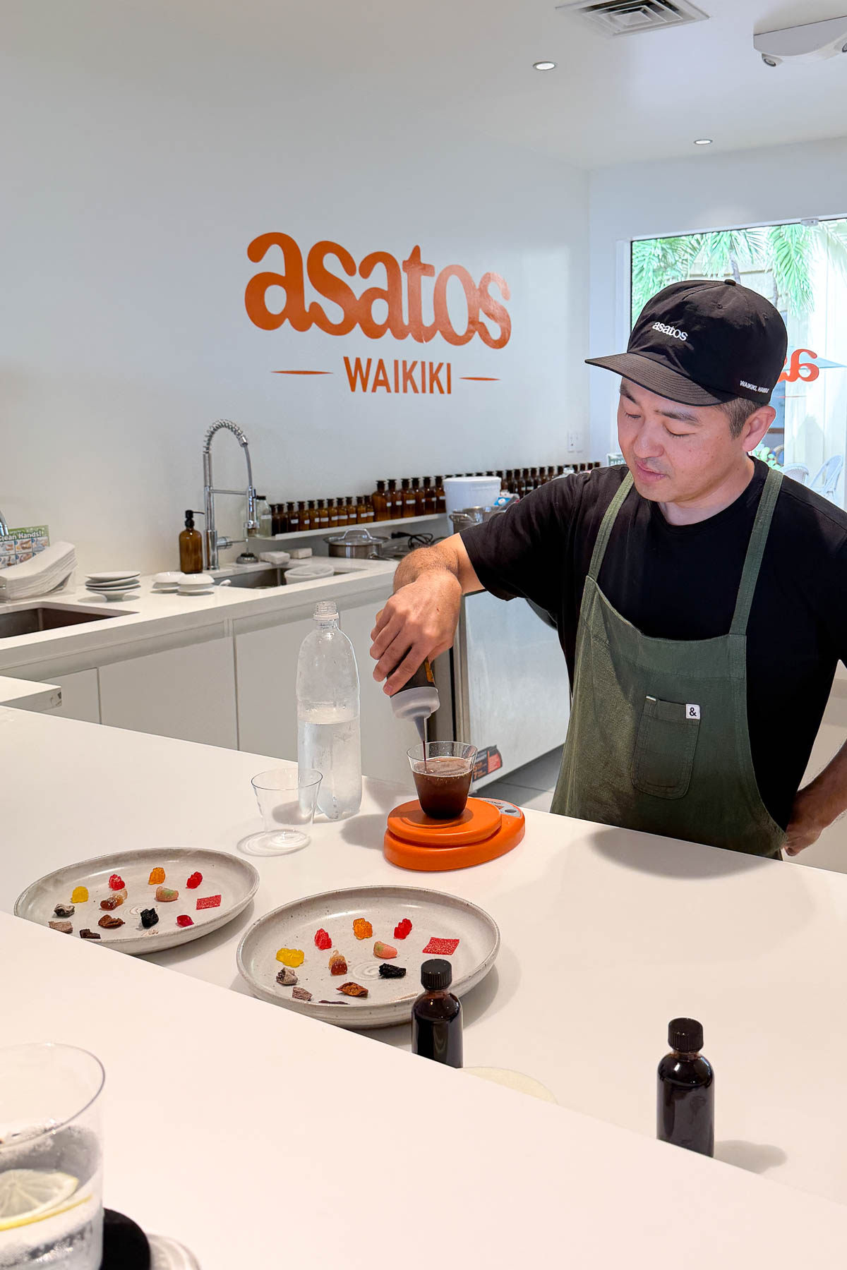 Asato's Waikiki rock salt plum cola.