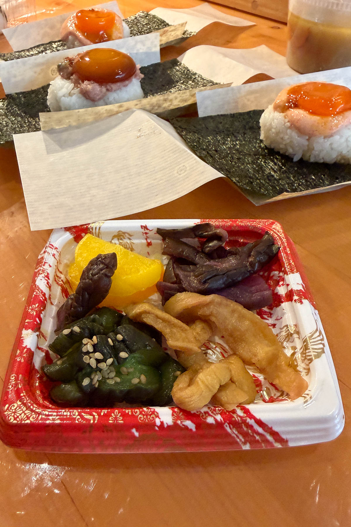 Onigiri Onibe pickles.