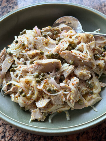 Tuna Confit, plated.