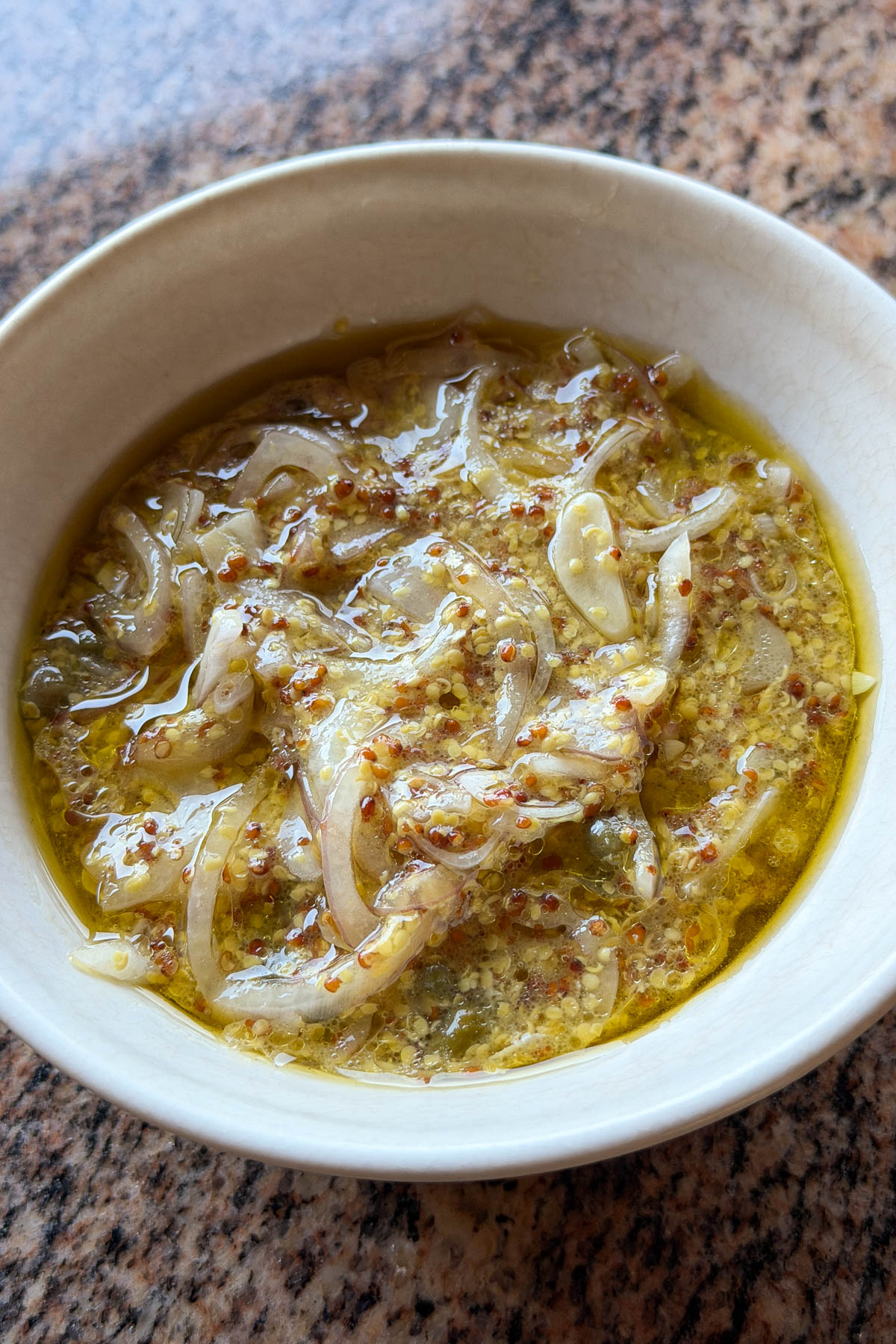 Dressing for Tuna Confit.