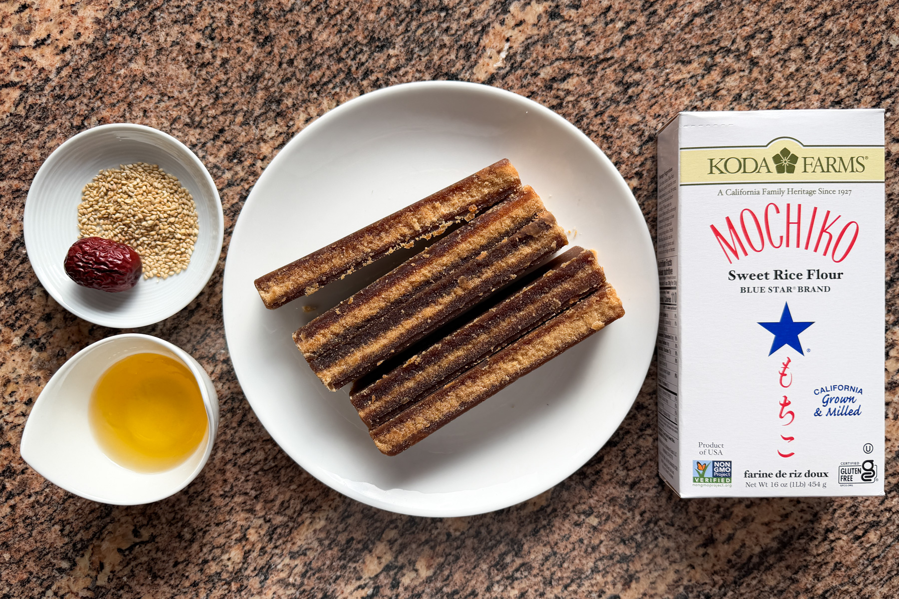 Chinese brown brick sugar / slab sugar.