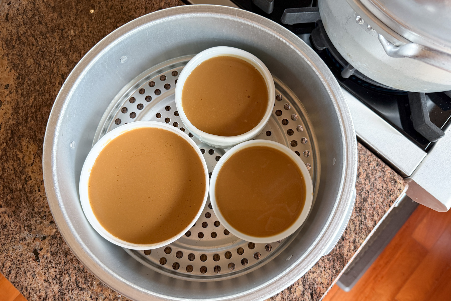 Getting ready to steam Nian Gao (Gau).