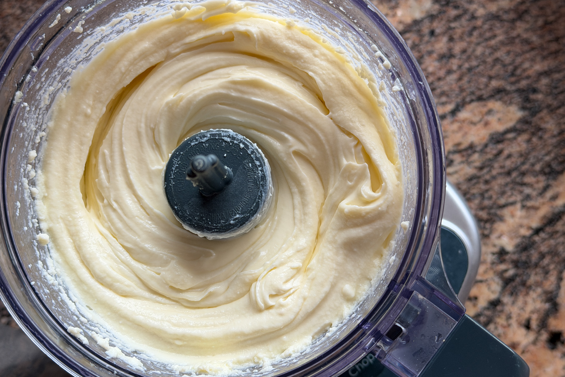Making whipped ricotta.