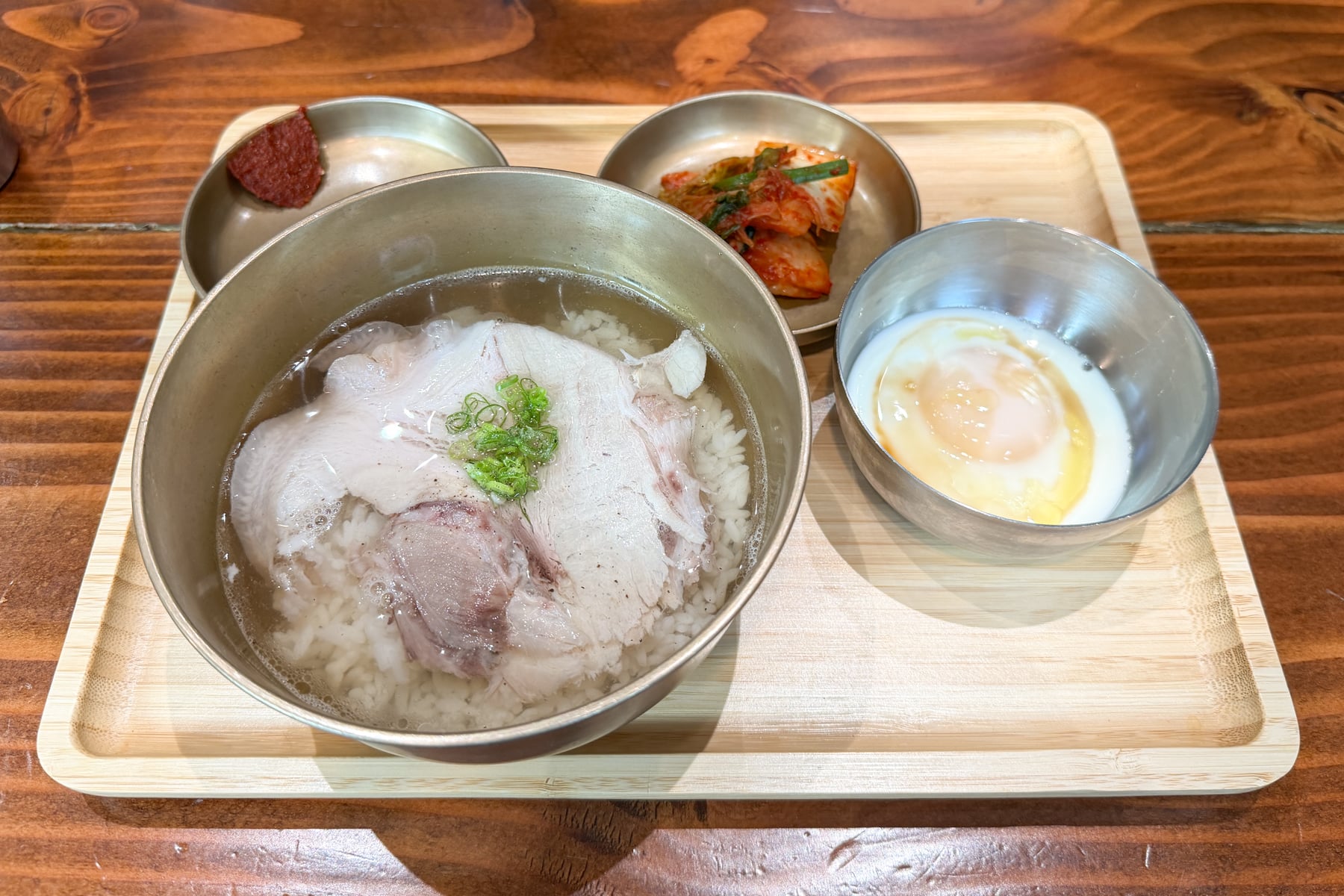 The breakfast special at Okdongsik Honolulu.