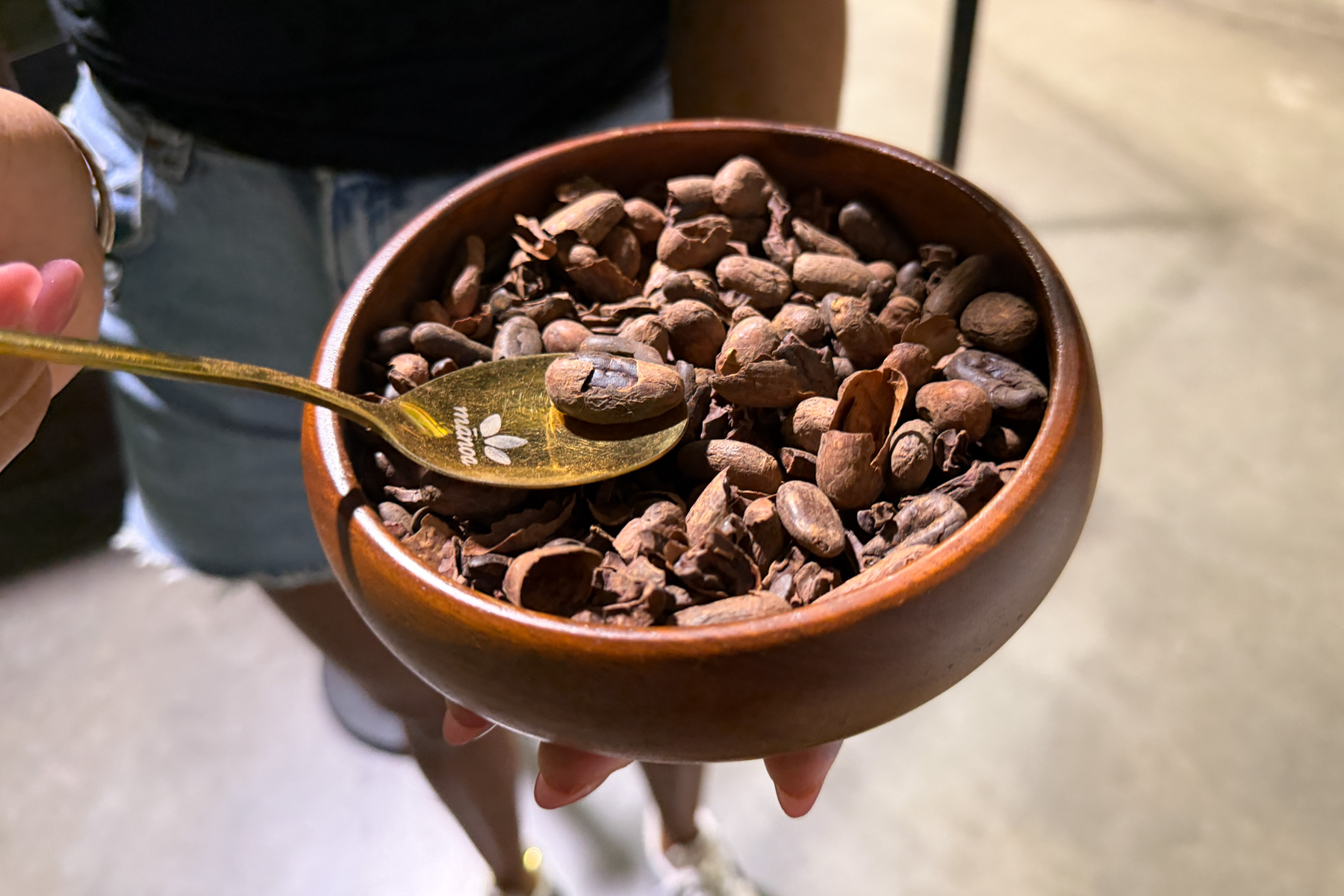 Manoa Chocolate roasted cacao.