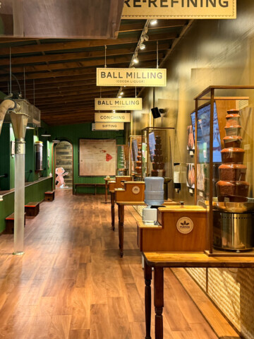Manoa Chocolate Factory Tour catwalk.