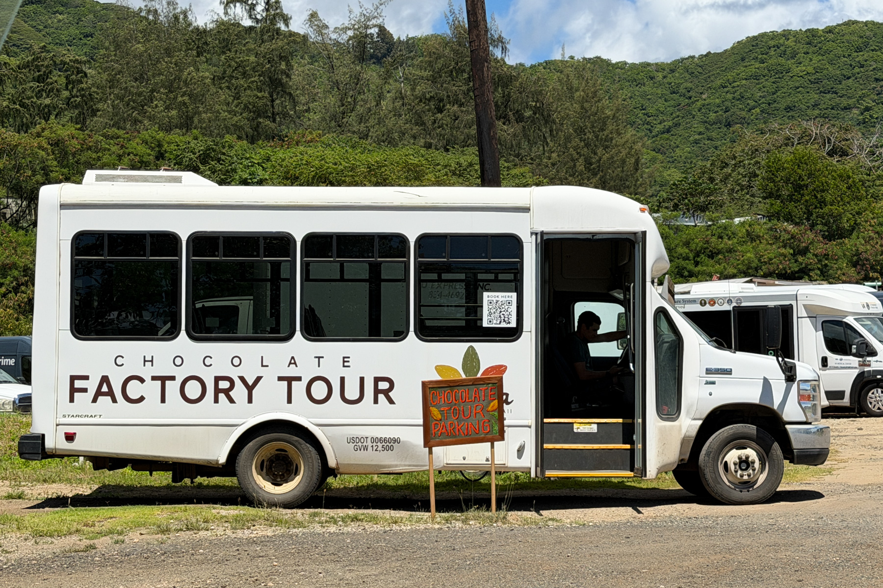 Manoa Chocolate Factory Tour shuttle