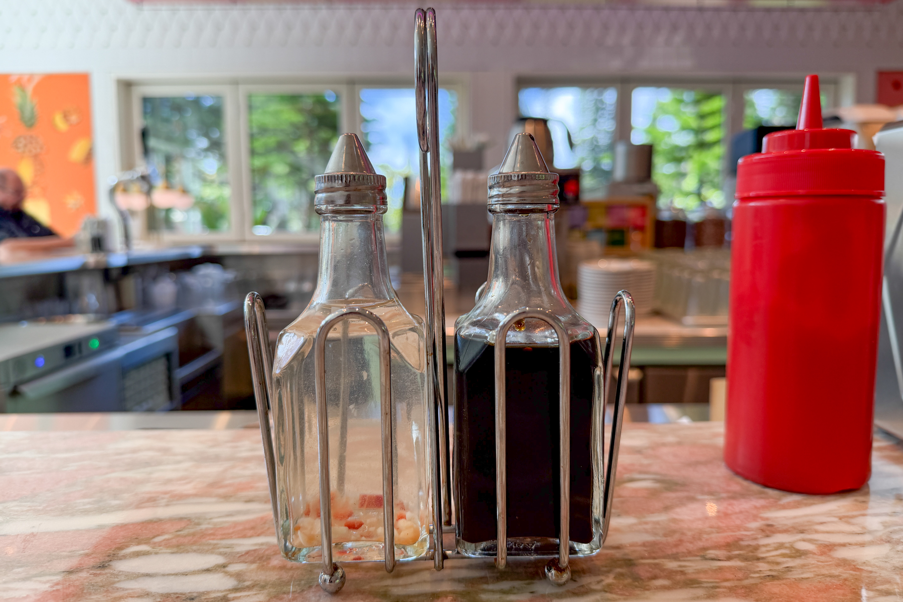 Lanai Bowl chili pepper water and shoyu (soy sauce).