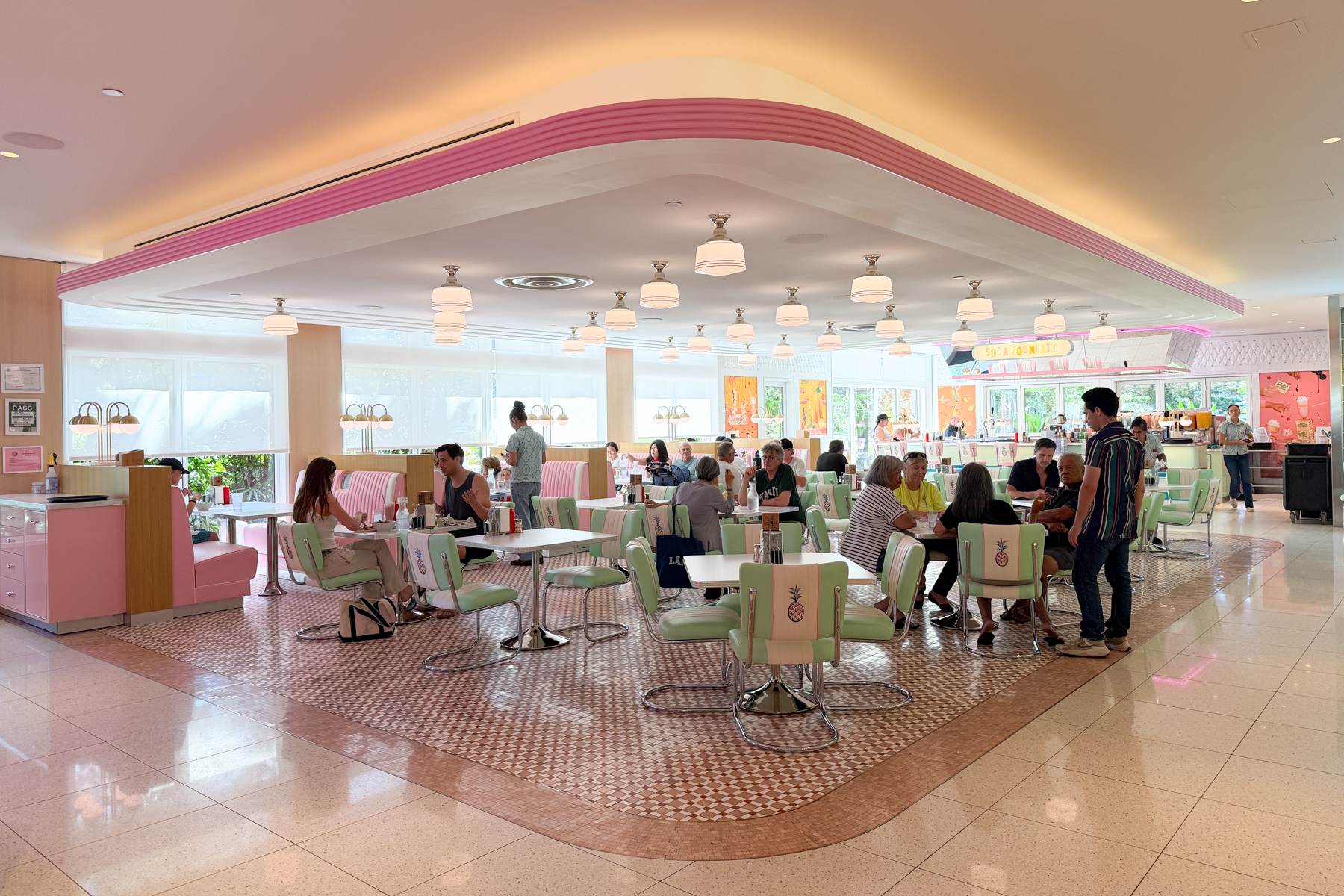 Dining room at Lanai Bowl