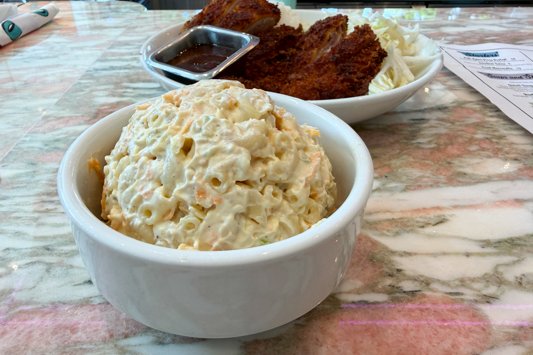 Mac Salad at Lanai Bowl.