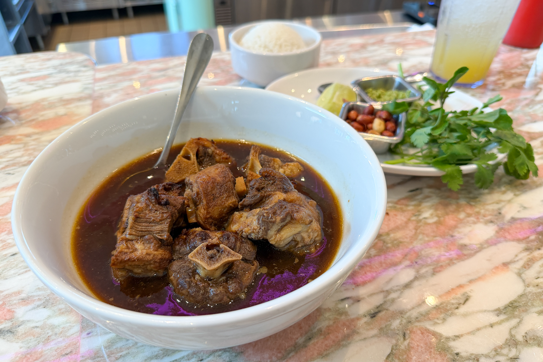 Oxtail soup at Lanai Bowl.