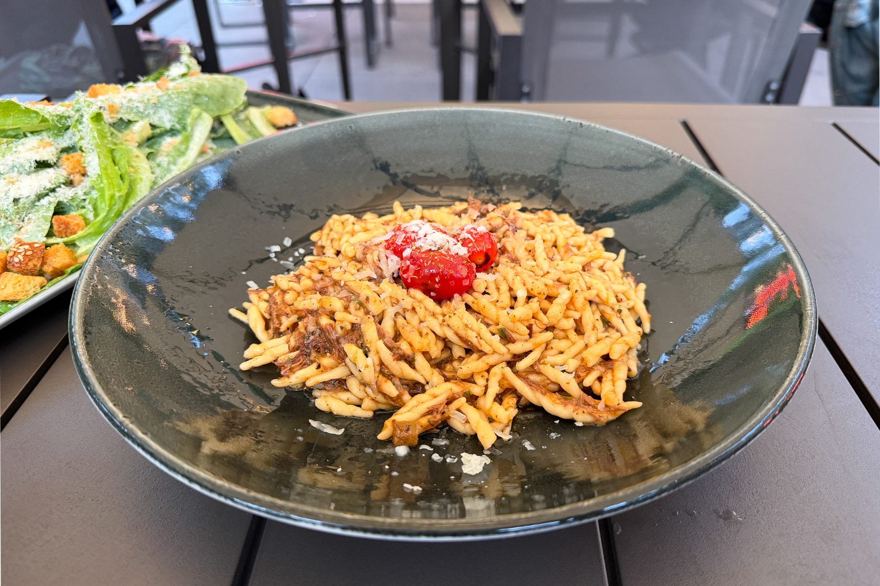 Lanai City Grill, axis deer ragu pasta.